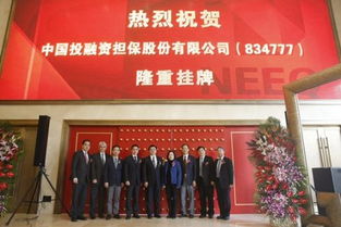 全市首家融資性擔保公司正式掛牌新三板，開啟創(chuàng)新融資新篇章